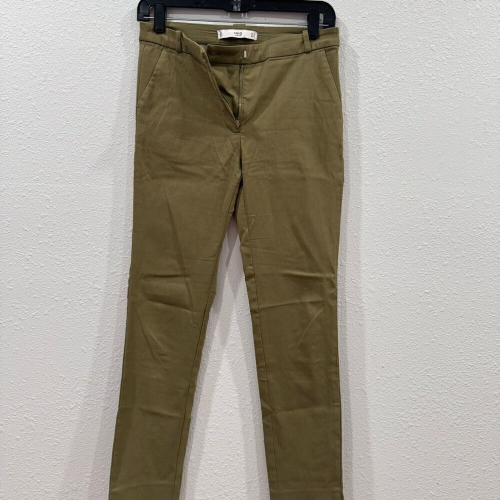 MNG BASICS OLIVE GREEN PANTS SIZE 4